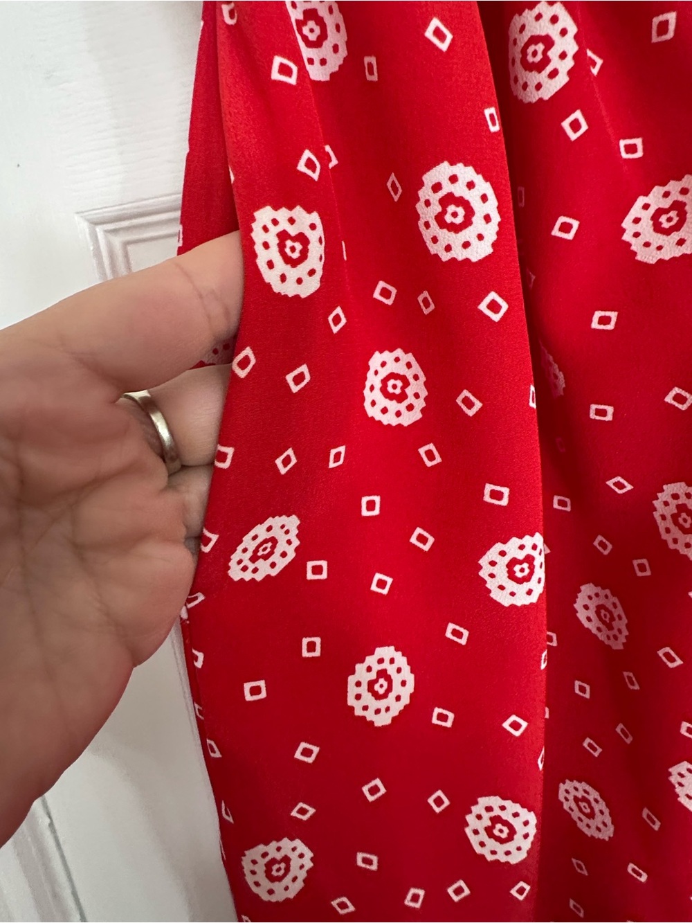 Vintage Country Suburbans 2 Piece Pant Set Red Bandana Print Wide Leg 10 ILGWU - Picture 7 of 13